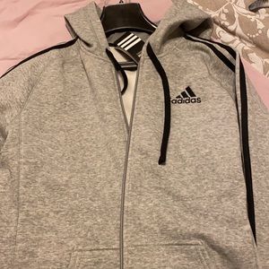 New Adidas grey hoodie